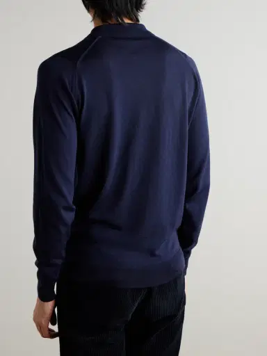 John Smedley Belper Slim-Fit Merino Wool Polo Shirt - Men | Thumbnail 4