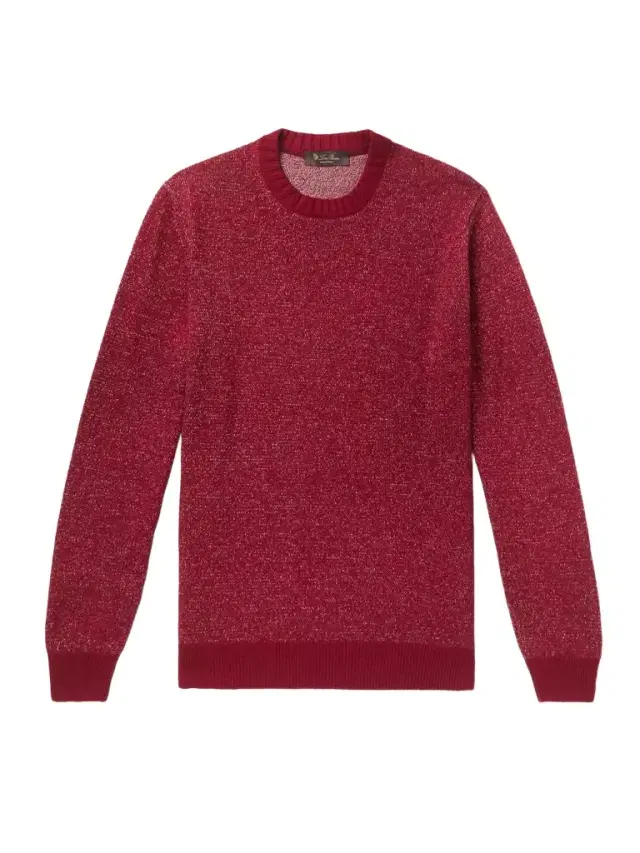 Loro Piana Mélange Linen, Cashmere and Silk-Blend Sweater - Men