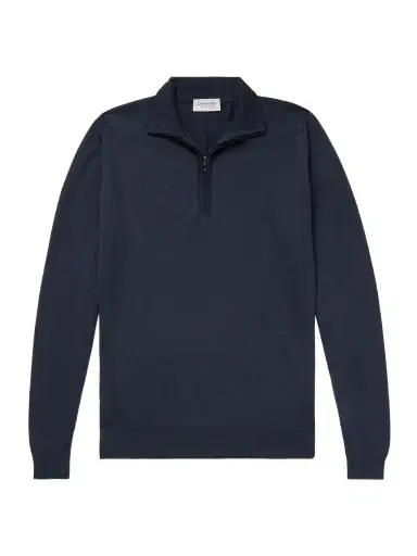 John Smedley Tapton Slim-Fit Merino Wool Half-Zip Sweater - Men | Thumbnail 1 John Smedley Tapton Slim-Fit Merino Wool Half-Zip Sweater - Men | Thumbnail 1