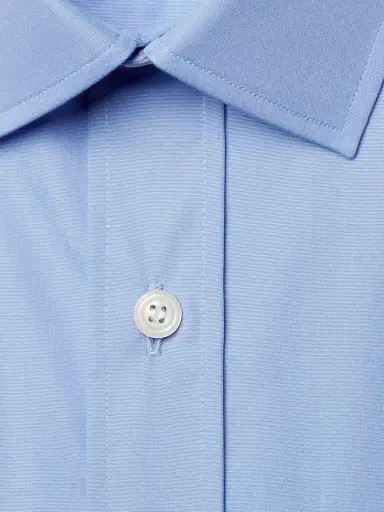 Charvet Blue Cotton Shirt - Men | Thumbnail 4 Charvet Blue Cotton Shirt - Men | Thumbnail 4