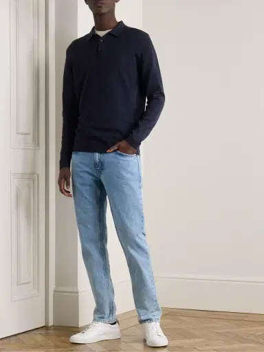 Sunspel Sea Island Cotton-Jersey Polo Shirt - Men | Thumbnail 2