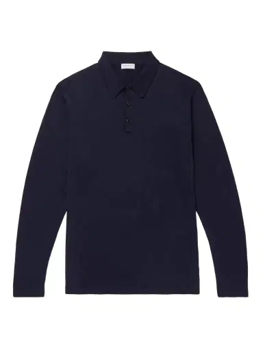 Sunspel Sea Island Cotton-Jersey Polo Shirt - Men | Thumbnail 1