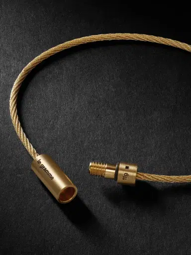 LE GRAMME Le 11 Brushed 18-Karat Gold Bracelet - Men | Thumbnail 3