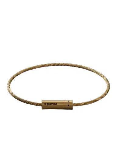 LE GRAMME Le 11 Brushed 18-Karat Gold Bracelet - Men | Thumbnail 1