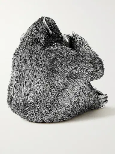 Buccellati Speak-No-Evil Monkey Silver Ornament - Men | Thumbnail 2 Buccellati Speak-No-Evil Monkey Silver Ornament - Men | Thumbnail 2