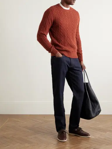 Loro Piana Cable-Knit Baby Cashmere Sweater - Men | Thumbnail 2