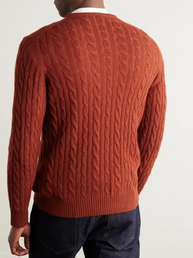 Loro Piana Cable-Knit Baby Cashmere Sweater - Men | Thumbnail 3