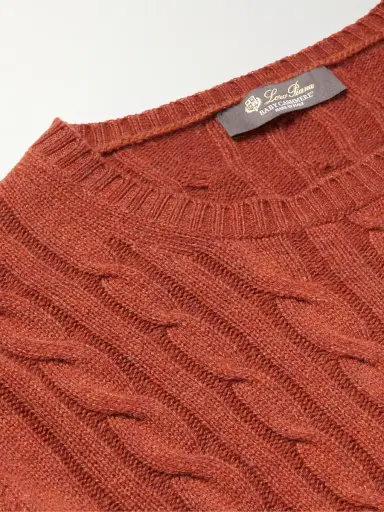 Loro Piana Cable-Knit Baby Cashmere Sweater - Men | Thumbnail 4