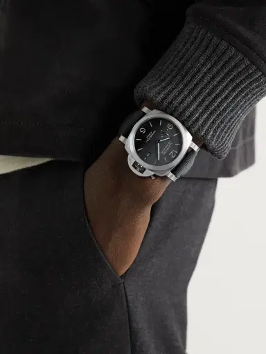 Panerai Luminor Marina Automatic eSteel and Recycled PET Watch, Ref. PAM01158 - Men | Thumbnail 2 Panerai Luminor Marina Automatic eSteel and Recycled PET Watch, Ref. PAM01158 - Men | Thumbnail 2