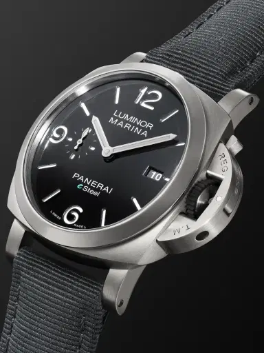 Panerai Luminor Marina Automatic eSteel and Recycled PET Watch, Ref. PAM01158 - Men | Thumbnail 3 Panerai Luminor Marina Automatic eSteel and Recycled PET Watch, Ref. PAM01158 - Men | Thumbnail 3