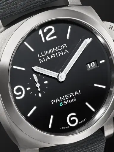 Panerai Luminor Marina Automatic eSteel and Recycled PET Watch, Ref. PAM01158 - Men | Thumbnail 5 Panerai Luminor Marina Automatic eSteel and Recycled PET Watch, Ref. PAM01158 - Men | Thumbnail 5