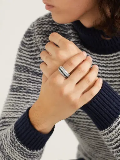 Piaget Possession 18-Karat White Gold, Diamond and Ceramic Ring - Men | Thumbnail 2 Piaget Possession 18-Karat White Gold, Diamond and Ceramic Ring - Men | Thumbnail 2