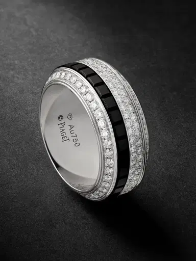 Piaget Possession 18-Karat White Gold, Diamond and Ceramic Ring - Men | Thumbnail 1 Piaget Possession 18-Karat White Gold, Diamond and Ceramic Ring - Men | Thumbnail 1