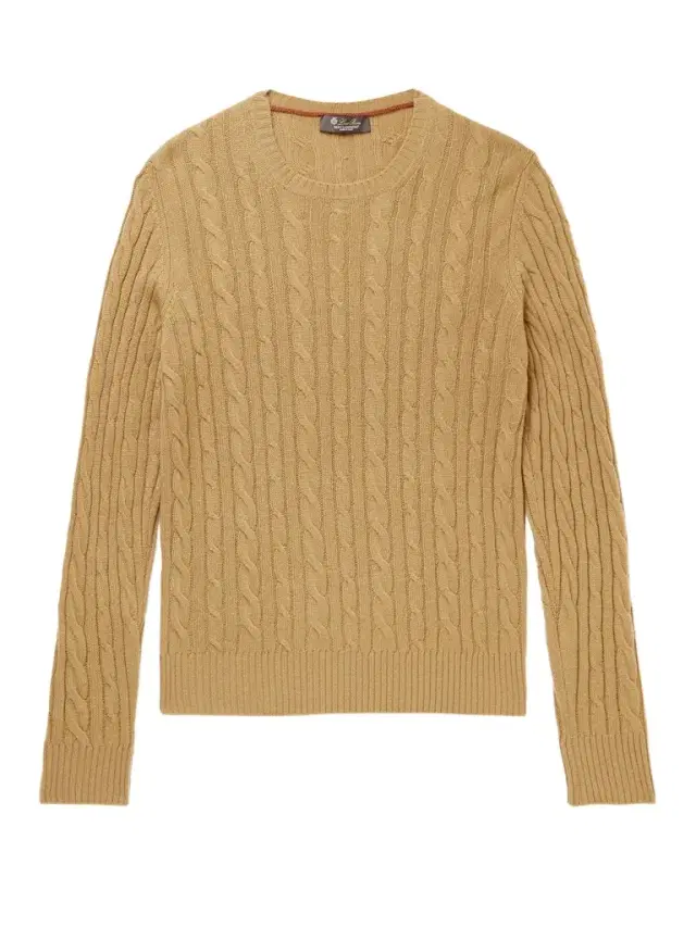 Loro Piana Cable-Knit Baby Cashmere Sweater - Men