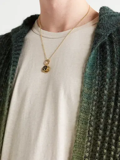 Foundrae 18-Karat Gold, Diamond and Enamel Necklace - Men | Thumbnail 2 Foundrae 18-Karat Gold, Diamond and Enamel Necklace - Men | Thumbnail 2