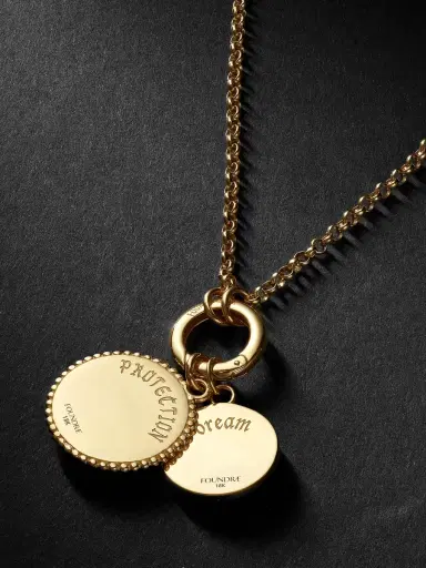 Foundrae 18-Karat Gold, Diamond and Enamel Necklace - Men | Thumbnail 4 Foundrae 18-Karat Gold, Diamond and Enamel Necklace - Men | Thumbnail 4
