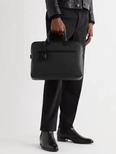 Saint Laurent Sac de Jour Full-Grain Leather Briefcase - Men | Thumbnail 2