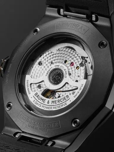 Baume & Mercier Riviera Automatic ADLC-Coated Stainless Steel Watch, Ref. 10617 - Men | Thumbnail 3 Baume & Mercier Riviera Automatic ADLC-Coated Stainless Steel Watch, Ref. 10617 - Men | Thumbnail 3