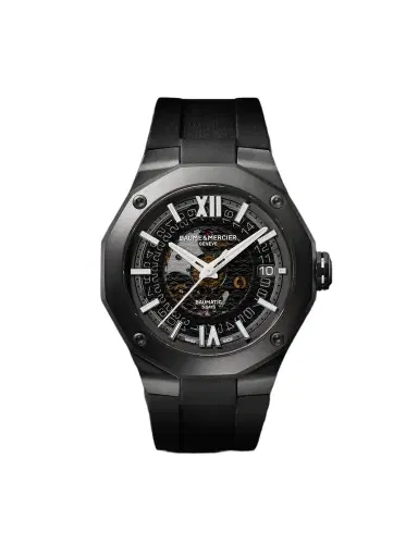 Baume & Mercier Riviera Automatic ADLC-Coated Stainless Steel Watch, Ref. 10617 - Men | Thumbnail 1 Baume & Mercier Riviera Automatic ADLC-Coated Stainless Steel Watch, Ref. 10617 - Men | Thumbnail 1