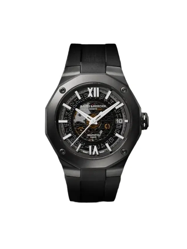 Baume & Mercier Riviera Automatic ADLC-Coated Stainless Steel Watch, Ref. 10617 - Men