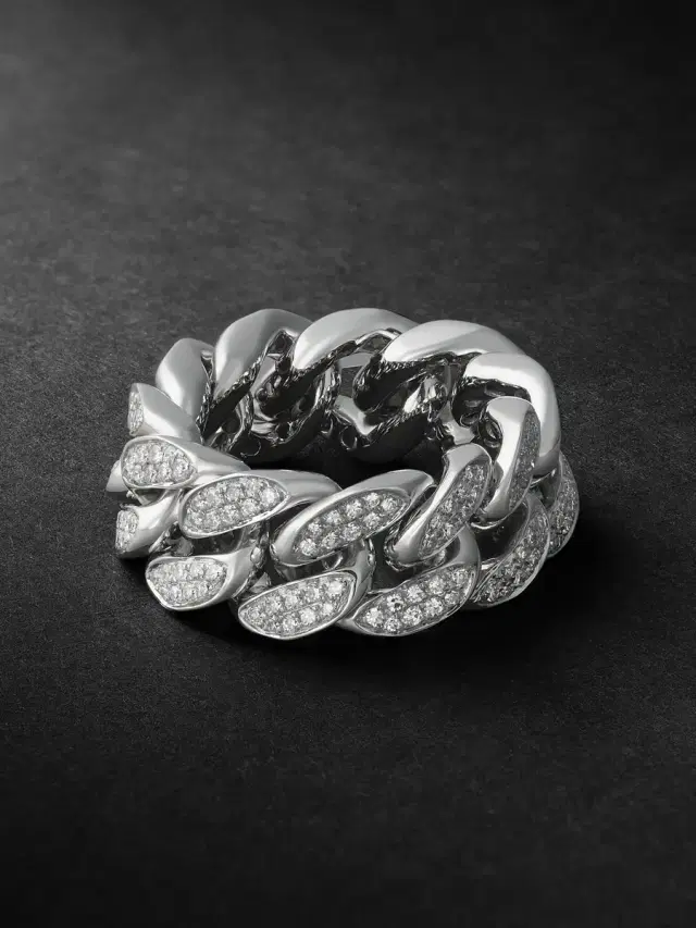 SHAY 18-Karat White Gold Diamond Ring - Men