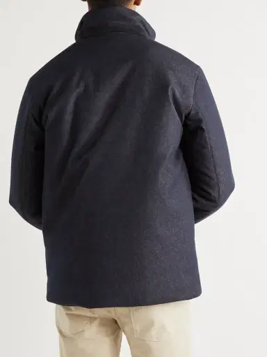 Loro Piana Storm System Virgin Wool-Blend Denim Bomber Jacket - Men | Thumbnail 3 Loro Piana Storm System Virgin Wool-Blend Denim Bomber Jacket - Men | Thumbnail 3