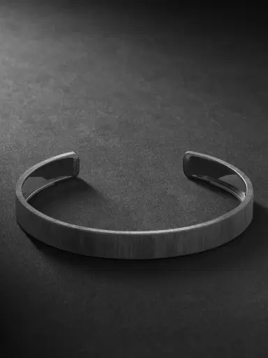 Buccellati Macri Blackened White Gold Cuff - Men | Thumbnail 1