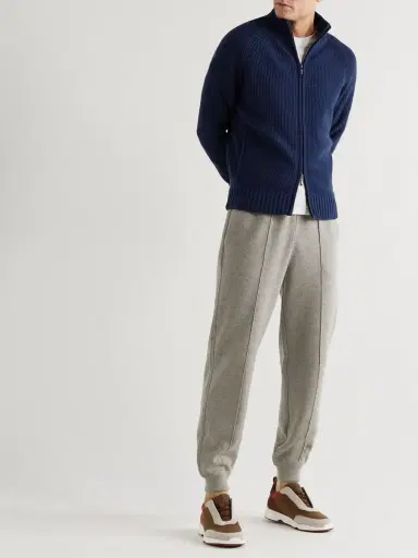 Loro Piana Tapered Cashmere-Blend Sweatpants - Men | Thumbnail 2 Loro Piana Tapered Cashmere-Blend Sweatpants - Men | Thumbnail 2