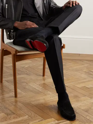 Christian Louboutin No Penny Suede Loafers - Men | Thumbnail 2 Christian Louboutin No Penny Suede Loafers - Men | Thumbnail 2