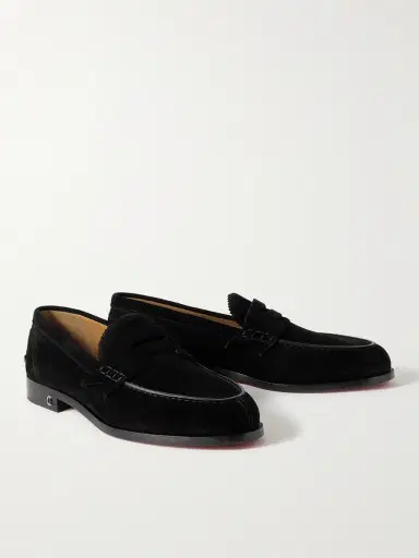 Christian Louboutin No Penny Suede Loafers - Men | Thumbnail 3 Christian Louboutin No Penny Suede Loafers - Men | Thumbnail 3