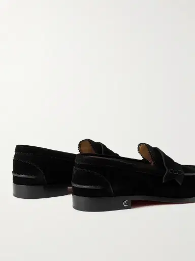 Christian Louboutin No Penny Suede Loafers - Men | Thumbnail 4 Christian Louboutin No Penny Suede Loafers - Men | Thumbnail 4