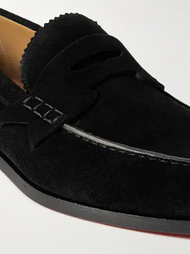 Christian Louboutin No Penny Suede Loafers - Men | Thumbnail 5 Christian Louboutin No Penny Suede Loafers - Men | Thumbnail 5