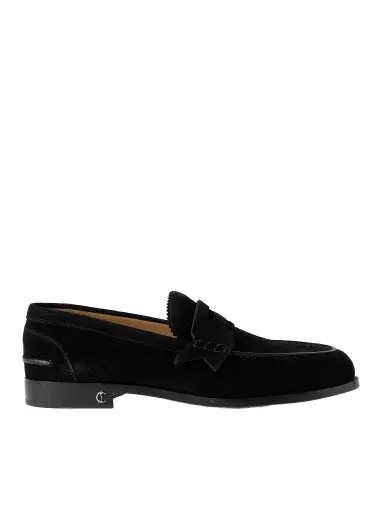 Christian Louboutin No Penny Suede Loafers - Men | Thumbnail 1 Christian Louboutin No Penny Suede Loafers - Men | Thumbnail 1