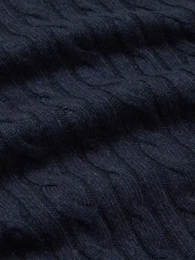 Loro Piana Suede-Trimmed Cable-Knit Baby Cashmere Half-Zip Sweater - Men | Thumbnail 5