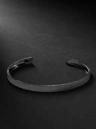 Buccellati Macri Blackened White Gold Bangle - Men | Thumbnail 1