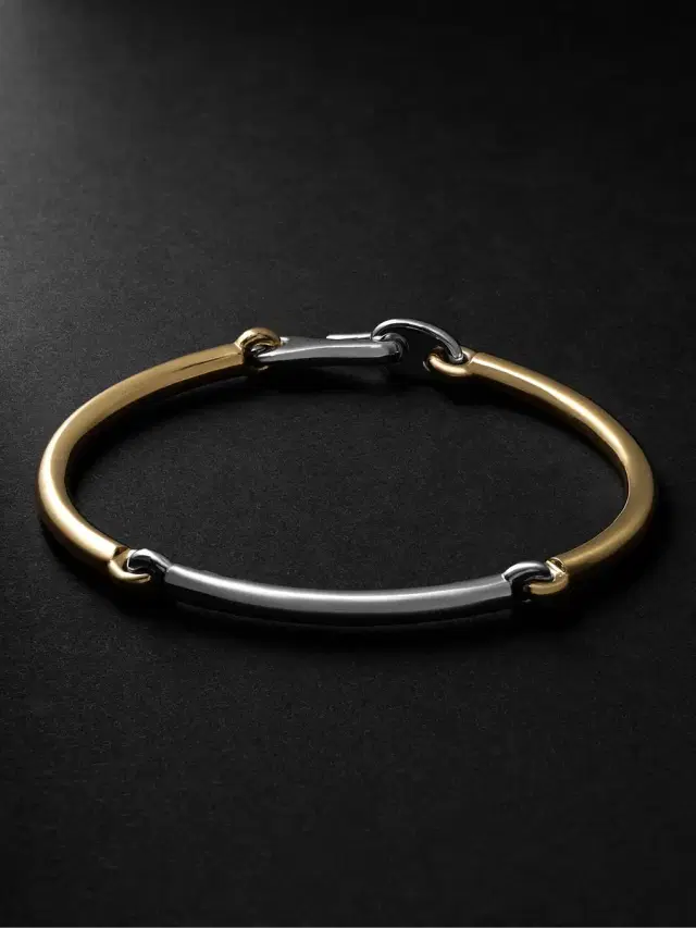 MAOR The Solstice 18-Karat White and Yellow Gold Bracelet - Men
