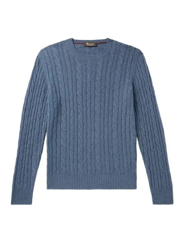 Loro Piana Slim-Fit Cable-Knit Baby Cashmere Sweater - Men