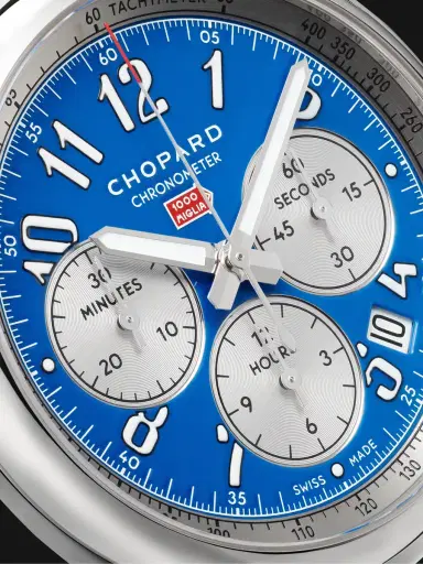 Chopard Mille Miglia Classic Racing Chronograph Automatic 42mm Stainless Steel and Perforated Leather Watch, Ref. No. 168589-3010 - Men | Thumbnail 6 Chopard Mille Miglia Classic Racing Chronograph Automatic 42mm Stainless Steel and Perforated Leather Watch, Ref. No. 168589-3010 - Men | Thumbnail 6