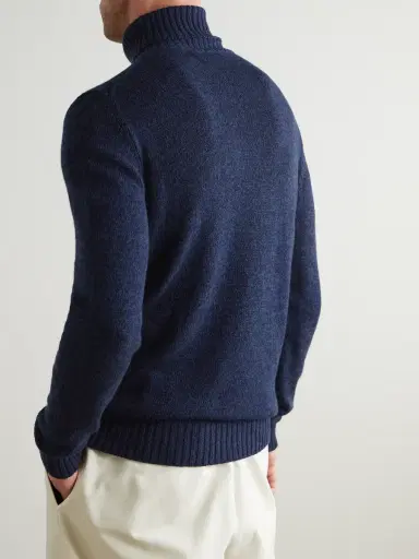 Loro Piana Baby Cashmere Rollneck Sweater - Men | Thumbnail 4 Loro Piana Baby Cashmere Rollneck Sweater - Men | Thumbnail 4