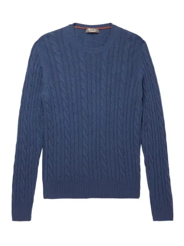 Loro Piana Cable-Knit Baby Cashmere Sweater - Men