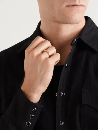 MAOR The Equinox 18-Karat Gold Ring - Men | Thumbnail 2
