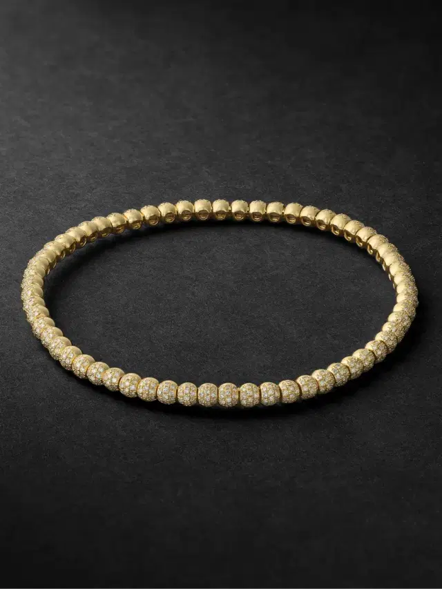 SHAY 18-Karat Gold Diamond Bracelet - Men