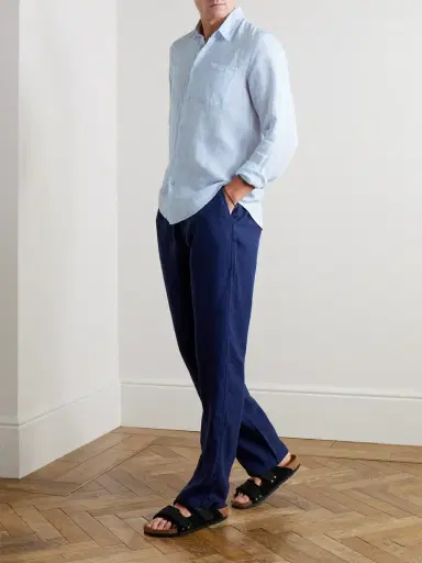 Vilebrequin Caroubis Linen Shirt - Men | Thumbnail 2 Vilebrequin Caroubis Linen Shirt - Men | Thumbnail 2