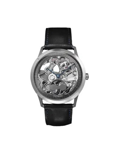 Hermès Timepieces Slim d'Hermès Squelette Lune Automatic Titanium Watch, Ref. 054695WW00 - Men | Thumbnail 1 Hermès Timepieces Slim d'Hermès Squelette Lune Automatic Titanium Watch, Ref. 054695WW00 - Men | Thumbnail 1