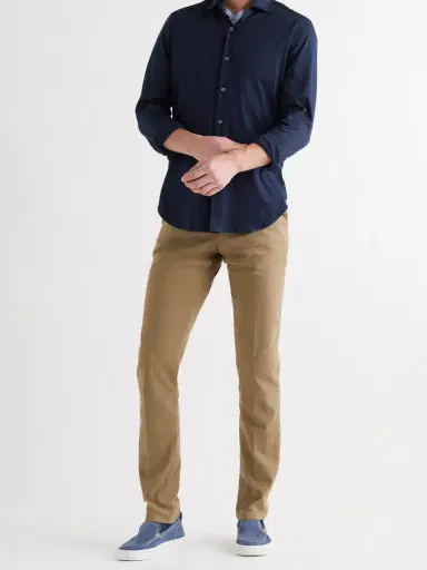 Loro Piana Slim-Fit Cotton-Jersey Shirt - Men | Thumbnail 2