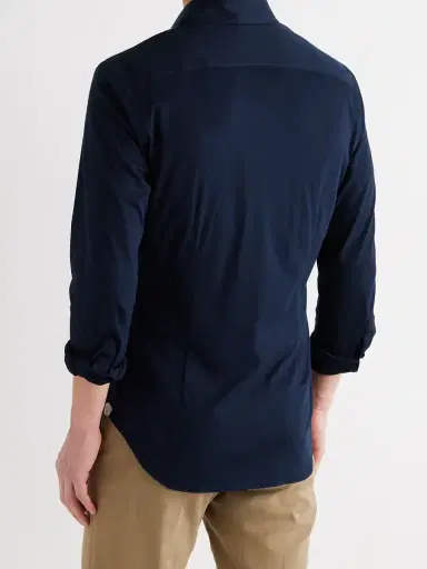 Loro Piana Slim-Fit Cotton-Jersey Shirt - Men | Thumbnail 3