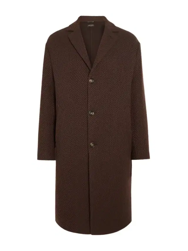 Navette Textured-Cashmere Coat - Men