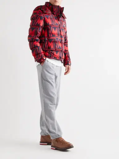 Moncler Striped Full-Grain Leather Boots - Men | Thumbnail 2 Moncler Striped Full-Grain Leather Boots - Men | Thumbnail 2