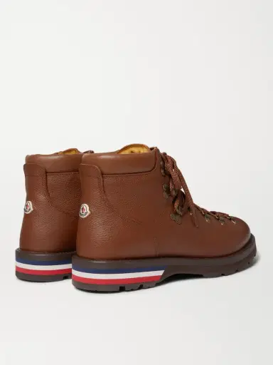 Moncler Striped Full-Grain Leather Boots - Men | Thumbnail 5 Moncler Striped Full-Grain Leather Boots - Men | Thumbnail 5