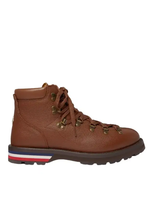 Moncler Striped Full-Grain Leather Boots - Men